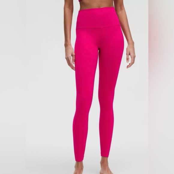 Lululemon Athletica Align Bright Pink Leggings - Picture 1 of 8